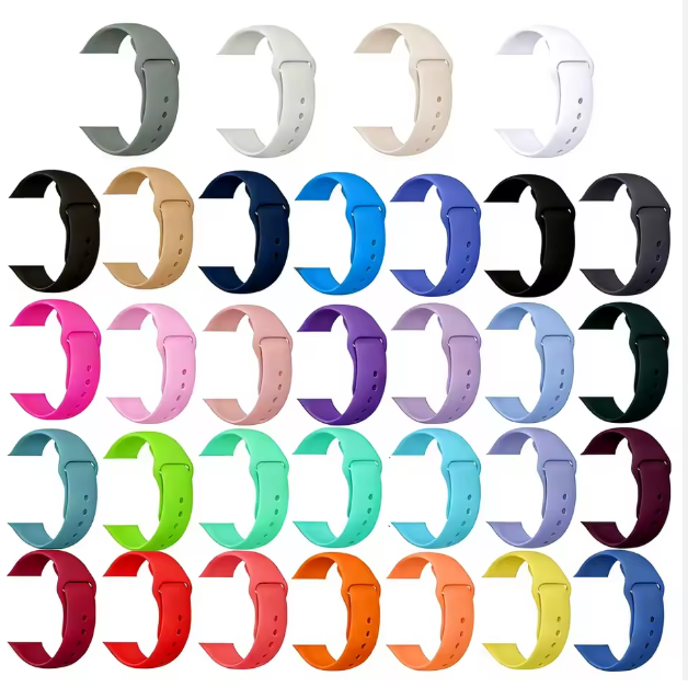 Adjustable Rubber Smart Sport Luxury for Apple Watch Series 10 11 Ultra 3/2 49mm 46mm 45mm 42mm 44mm Strap Silicone Watch Bands